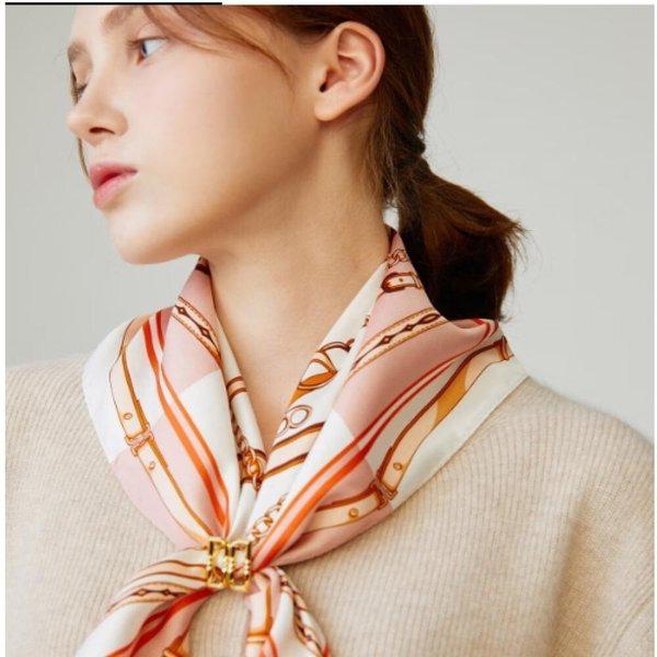 AK Bundang店 ハンドバッグ ピンク DDチェーン スカーフリング セットDCSC6E702P2