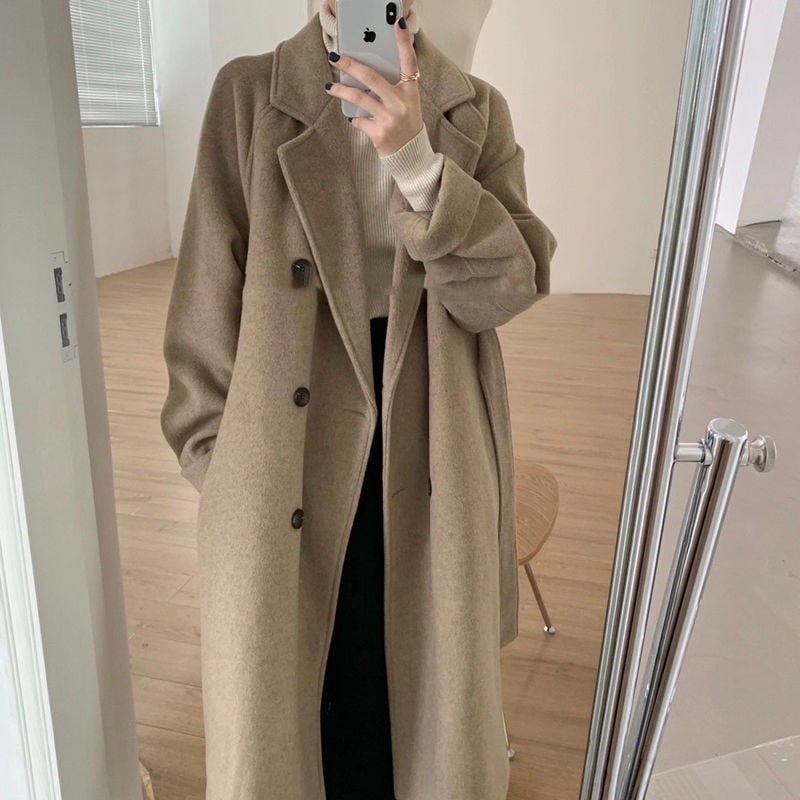 ニュースタイル チェスターコート 春 ミドル丈 日系 厚手 保温 ラシャコート やさしい レディース服 4,671円