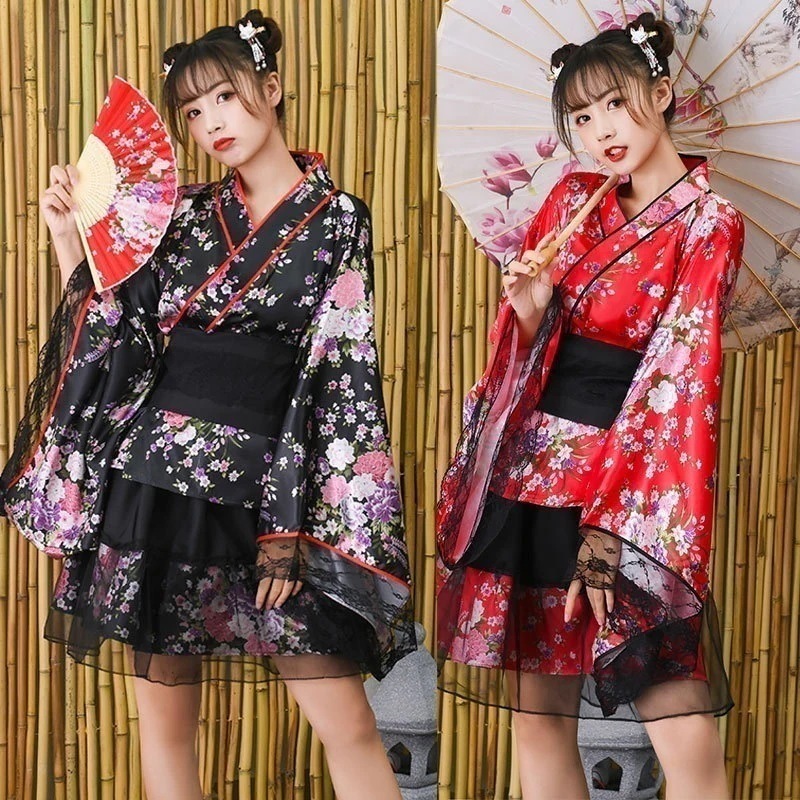 3日以内出荷浴衣 レディースコスプレアニメ時代劇日系かわいい少女風改良公演服花火大会着物ドレス 韓国ファッション