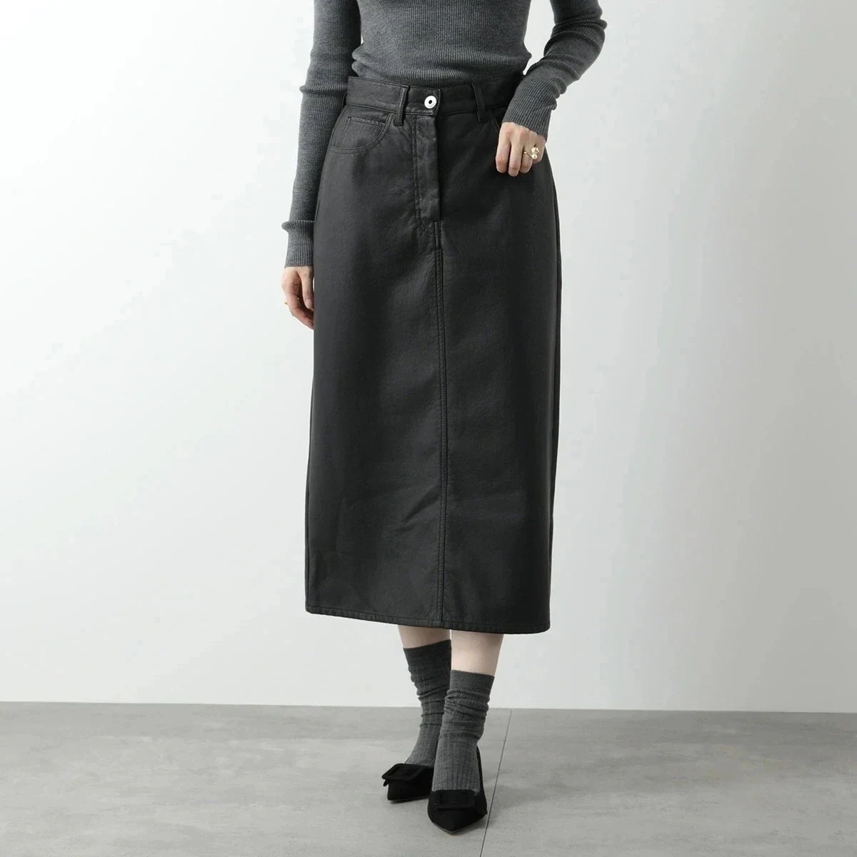 WEEKEND MAX MARA ウィークエンド マックスマーラ スカート CANGA カンガ レディース エコレザー タイト セミロング丈 001 【mega】