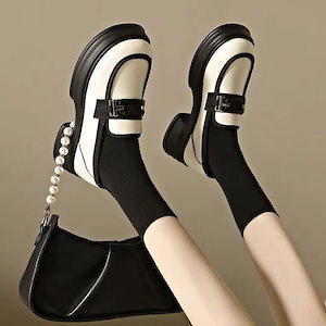 軽い贅沢 大人気！ 靴 レディース レトロ ローファー 春秋 英伦風 厚底靴 パッチワーク 革靴 シングルシューズ ローファー X y s 1 米 vt チーク リップ TWICE straykids