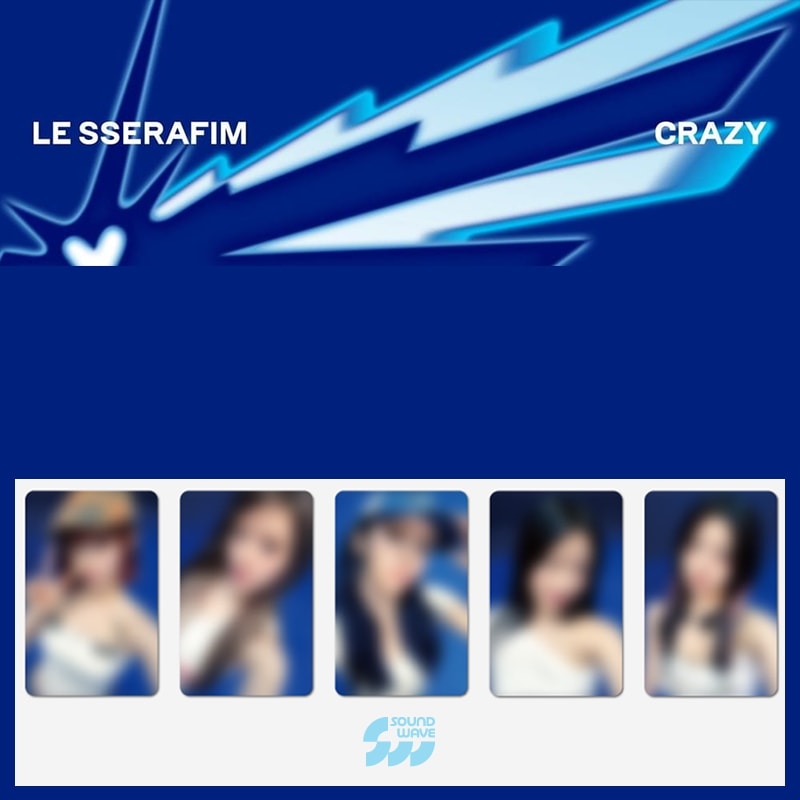 (5種セット) LE SSERAFIM 4集 Mini Album - CRAZY [SOUNDWAVE PHOTOCARD]