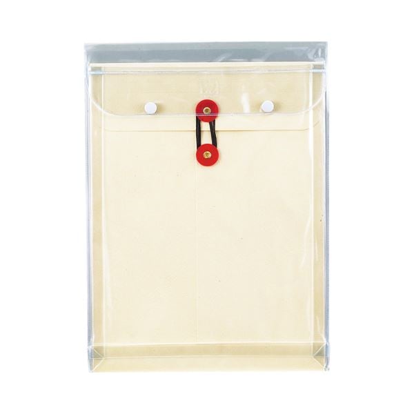 （まとめ） ピース マチヒモ付ビニール保存袋 レザック 角2 184g/m2 白 業務用パック 911-30 1パック（3枚） 10セット