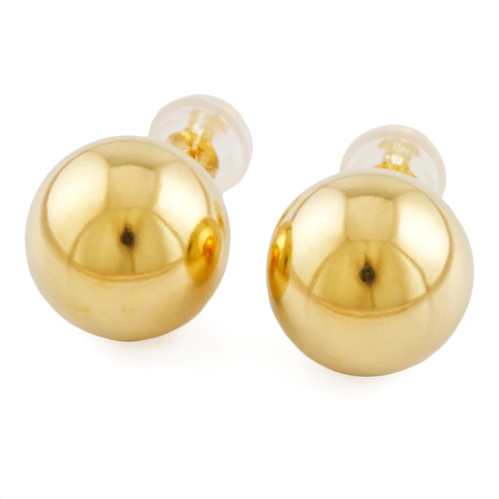 丸玉 10mm ボール ピアス 18金 K18ゴールド 新品