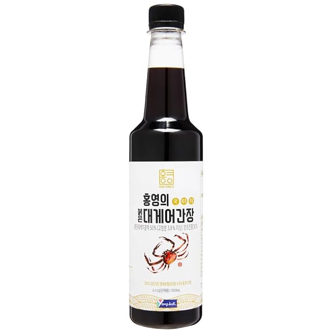 韓国 魚介とズワイガニエキス入り 醤油 1本 500ml