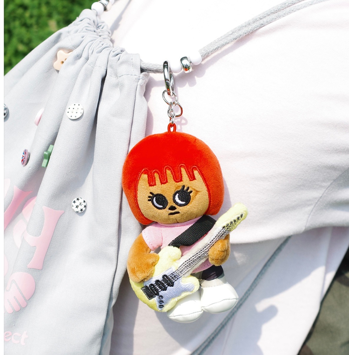 LELBO BROWN SARAH KEYRING RED