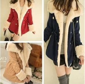 アウター コート ジャケット レディース カジュアル 上着 ダブルブレス ショート丈 襟付き スリム Aライン もこもこ ポケット ウール 厚手 裏起毛 大人 可愛い ゴージャス シンプル 普段使い