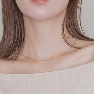 ネックレス 金属アレルギー対応 つけっぱなしOK レディース ステンレス サージカル 316L 錆びない シンプル 上品 スキンジュエリー 華奢