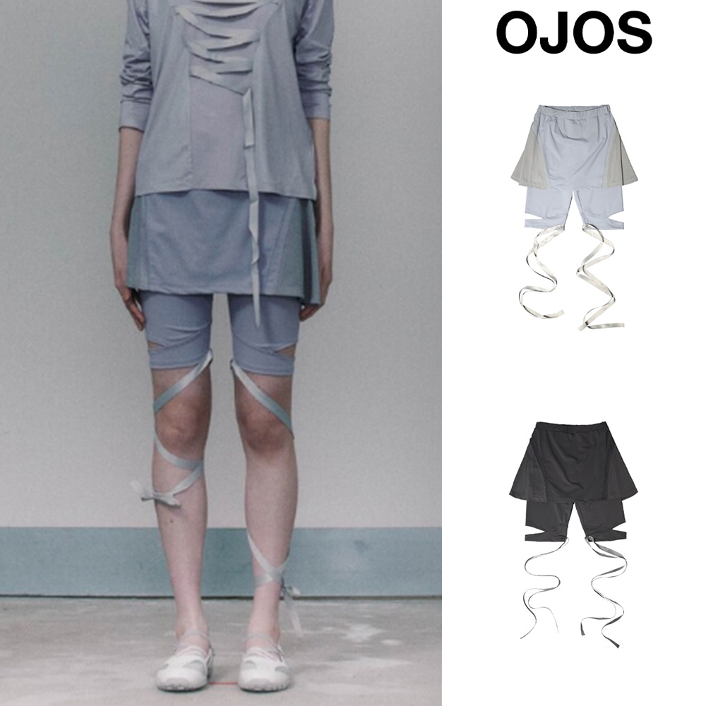 [OJOS] Flare Skirt Shorts