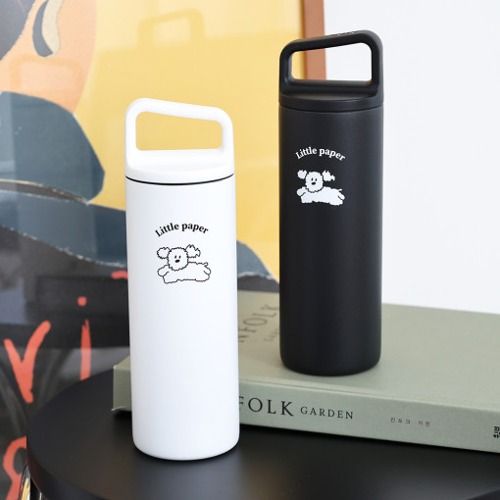 ROMANE 公式取扱店 Little PaPer タンブラー 473ml 保温保冷 蓋付き 韓国 大容量