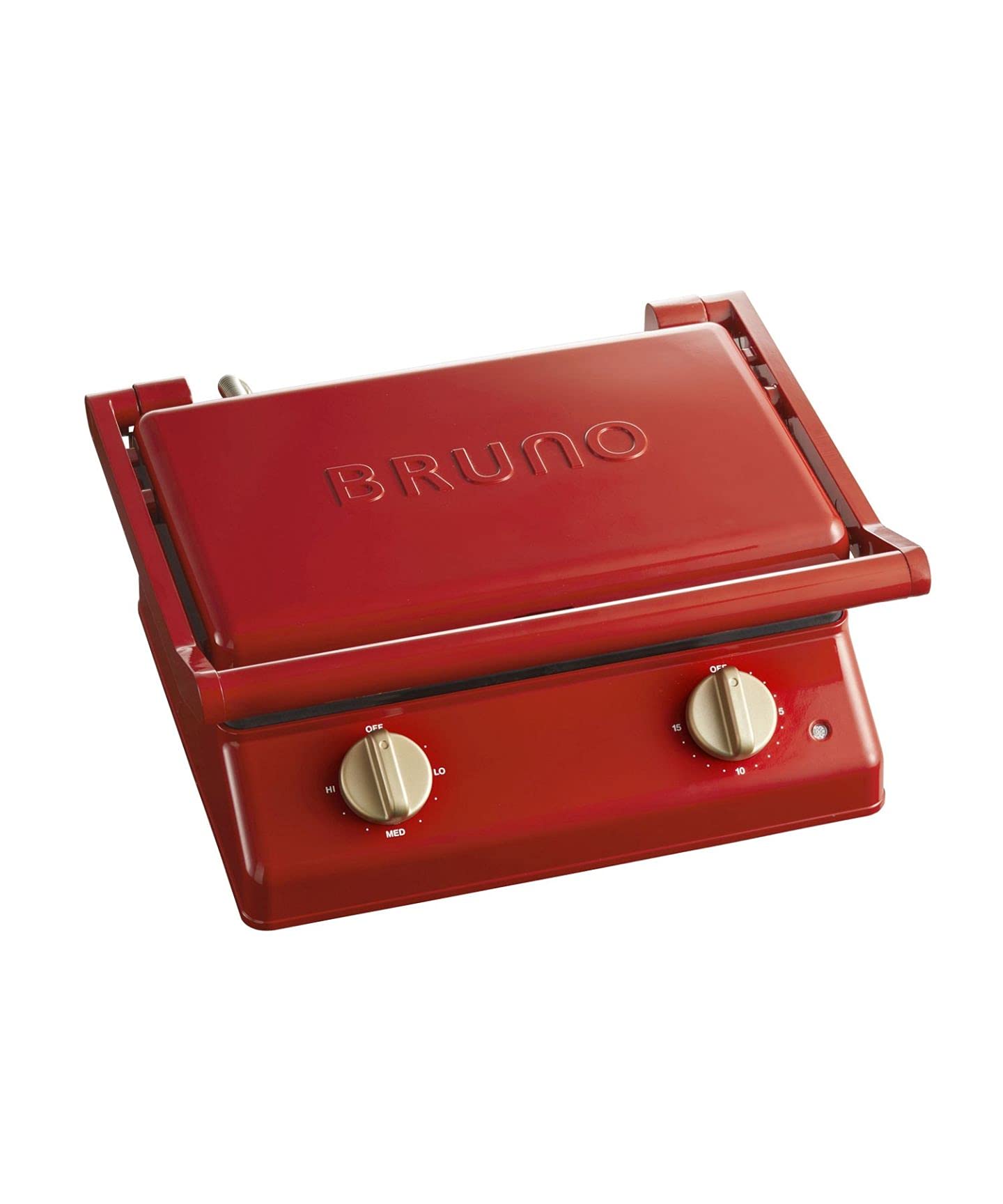 即日発送 BRUNO（ブルーノ）グリルサンドメーカー ダブル レッド BOE084-RD おしゃれ ホットサンドメーカー 赤