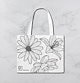 TRIPLE FLOWER WHITE BLACK