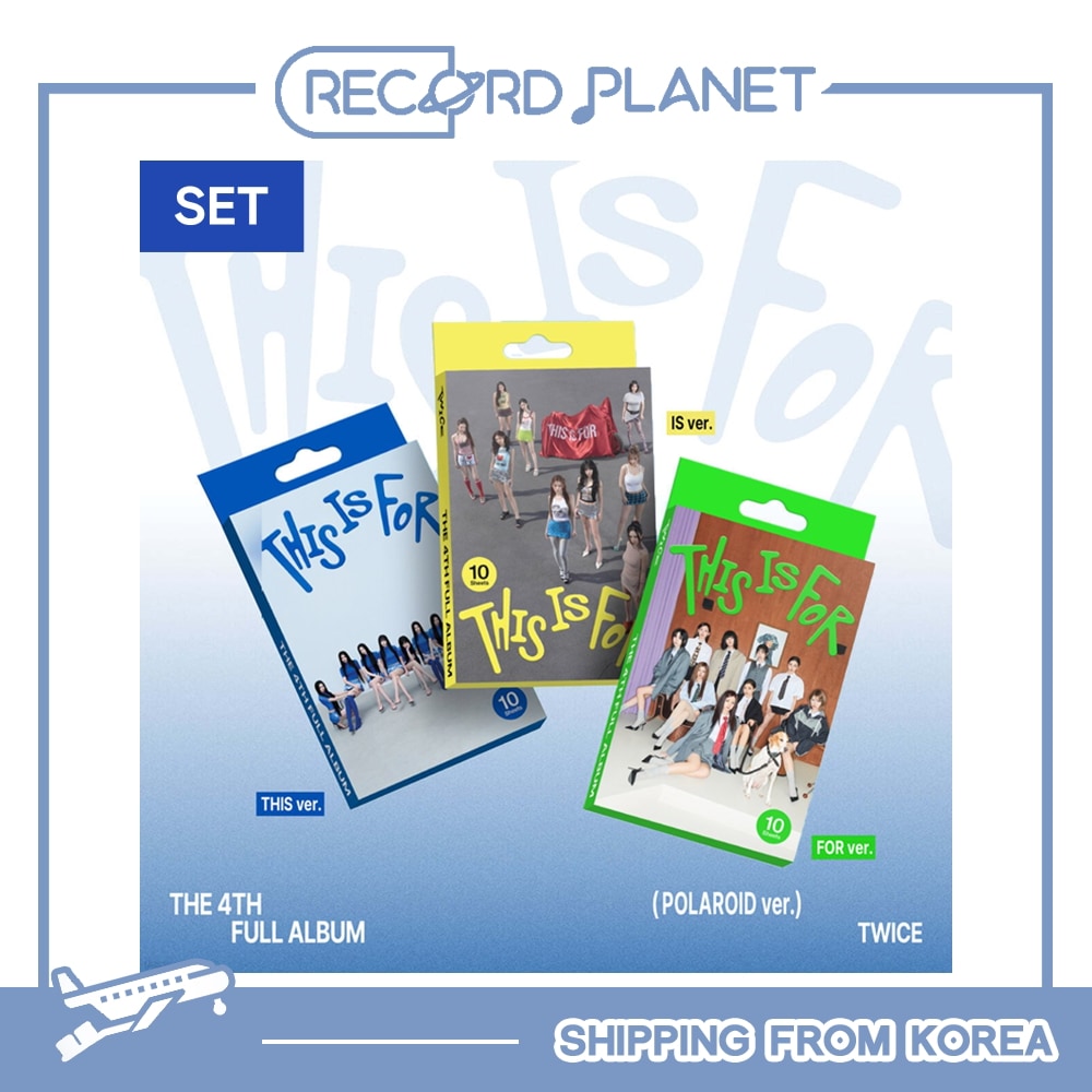 3種セット TWICE THE 4TH FULL ALBUM THIS IS FOR (POLAROID ver.)