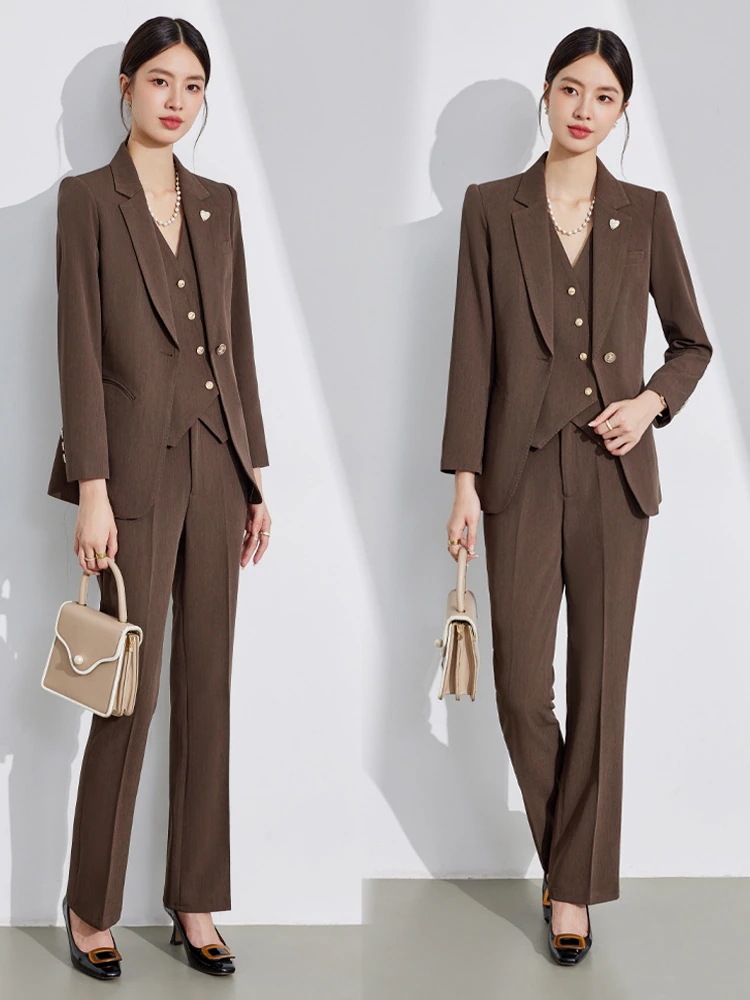 【新規入荷】新作 気質 スーツ セットアップ レディース OL 通勤 ジャケット/パンツ 三点セット 入学式 30代40代50代 卒園式 卒業式 スリミング 春 AWアウター フォーマル 母の日 大人