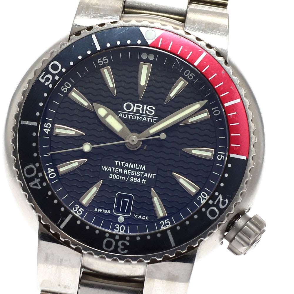 訳あり オリス ORIS 7562P ダイバー デイト 自動巻き メンズ _955190【中古】