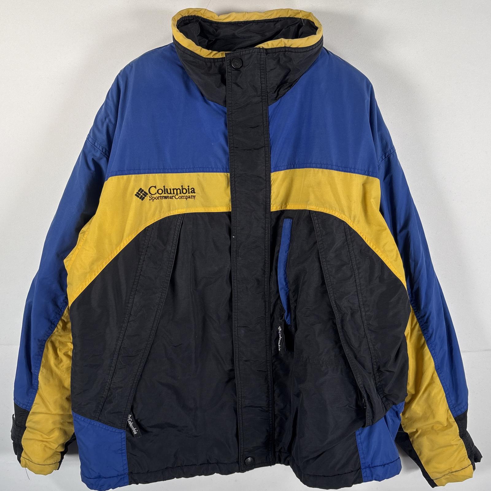 古着 00’s/00年代 ナイロンジャケット 中綿有り アウトドア ワンポイントロゴ L ブラック マルチカラー メンズ