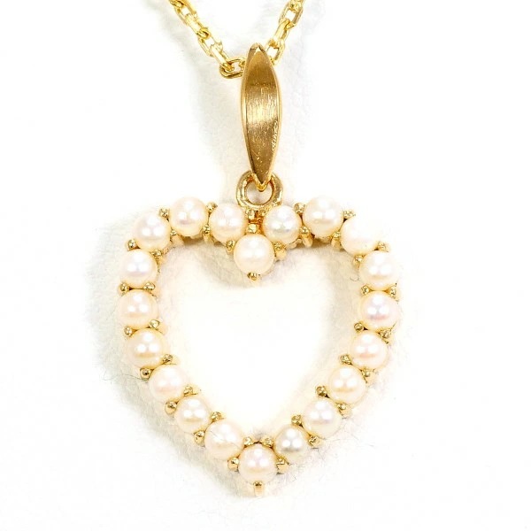 K18 18金 YG イエローゴールド ネックレス パール(真珠) 約45cm ジュエリー 中古