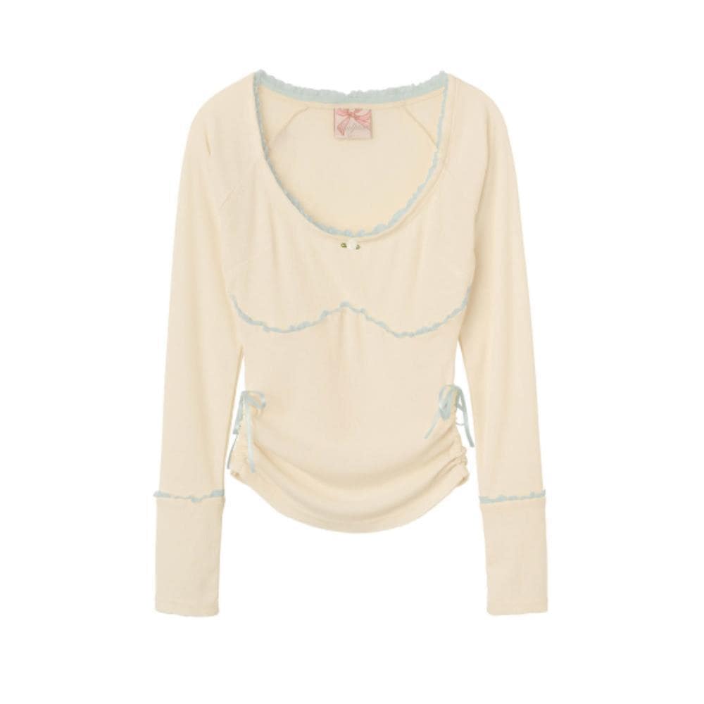 スカルプター Bow Tie LS Tee Ivory SC23A221IV