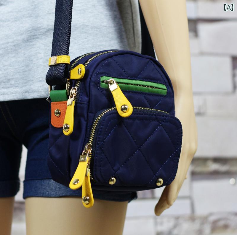 レディース　バッグ　カジュアル BTHREE スマートフォン用 クロス ボディ ワンショルダー ナイロン レディースバッグ 防水 イン