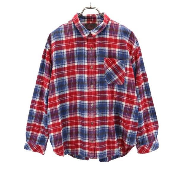 Ron Herman ブルー系チェックネルシャツ Ron Herman オンブレチェック