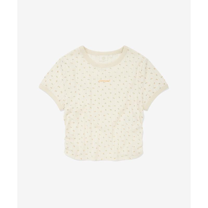 ウーマン クロップ アイレット Tシャツ クリーム CO2602ST85 CM