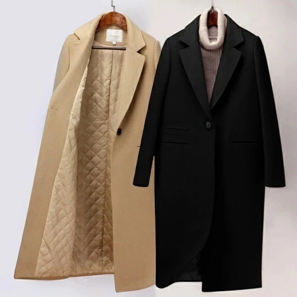 チェスターコート コート レティース ポケット付き コットンあり 秋冬 アウター 職場 通勤 カジュアル スプリングコート 韓国風 秋 冬服 防寒 体型カバー おしゃれ エレガント 暖かい ブラック