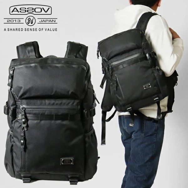 リュックサック コーデュラ DOBBY 305D ROUND ZIP BACK PACK ビジネスリュック ブラック 061418 ブランド [正規取扱店]