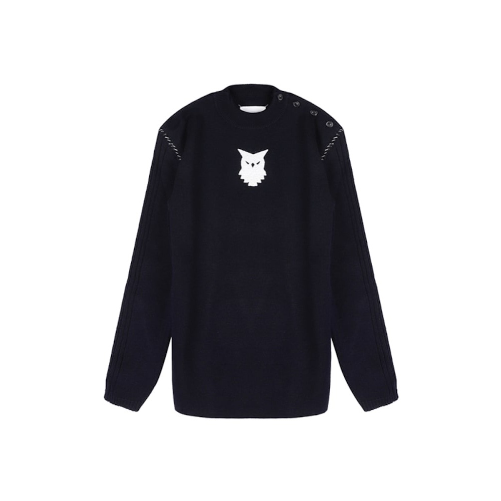 メゾンマルジェラ [マルジェラ] 22SS S30HB0277 S17899 511F メンズウールボタンニットネイビー PVYS30HB0277-S17899-511F