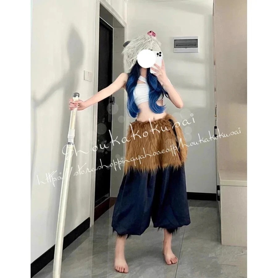 【2025新定番登場】 嘴平伊之助 女性コスプレ 性転 コスプレ衣装 イベント コスチューム 変装活動 仮装 学園祭 撮影 祭り クリスマス ハロウィン