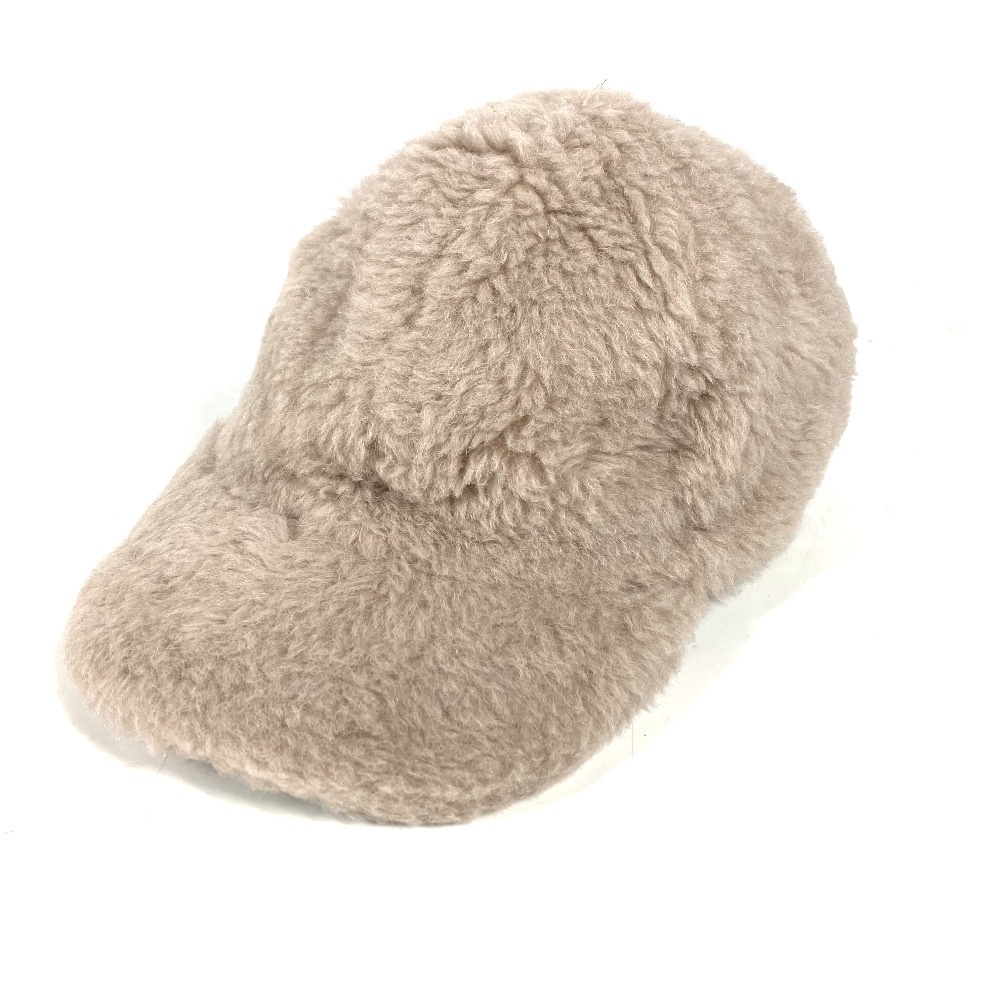 MAX MARA マックスマーラ キャップ テディ teddy ファー モコモコ 帽子 キャップ帽 ベースボール ウール ベージュ