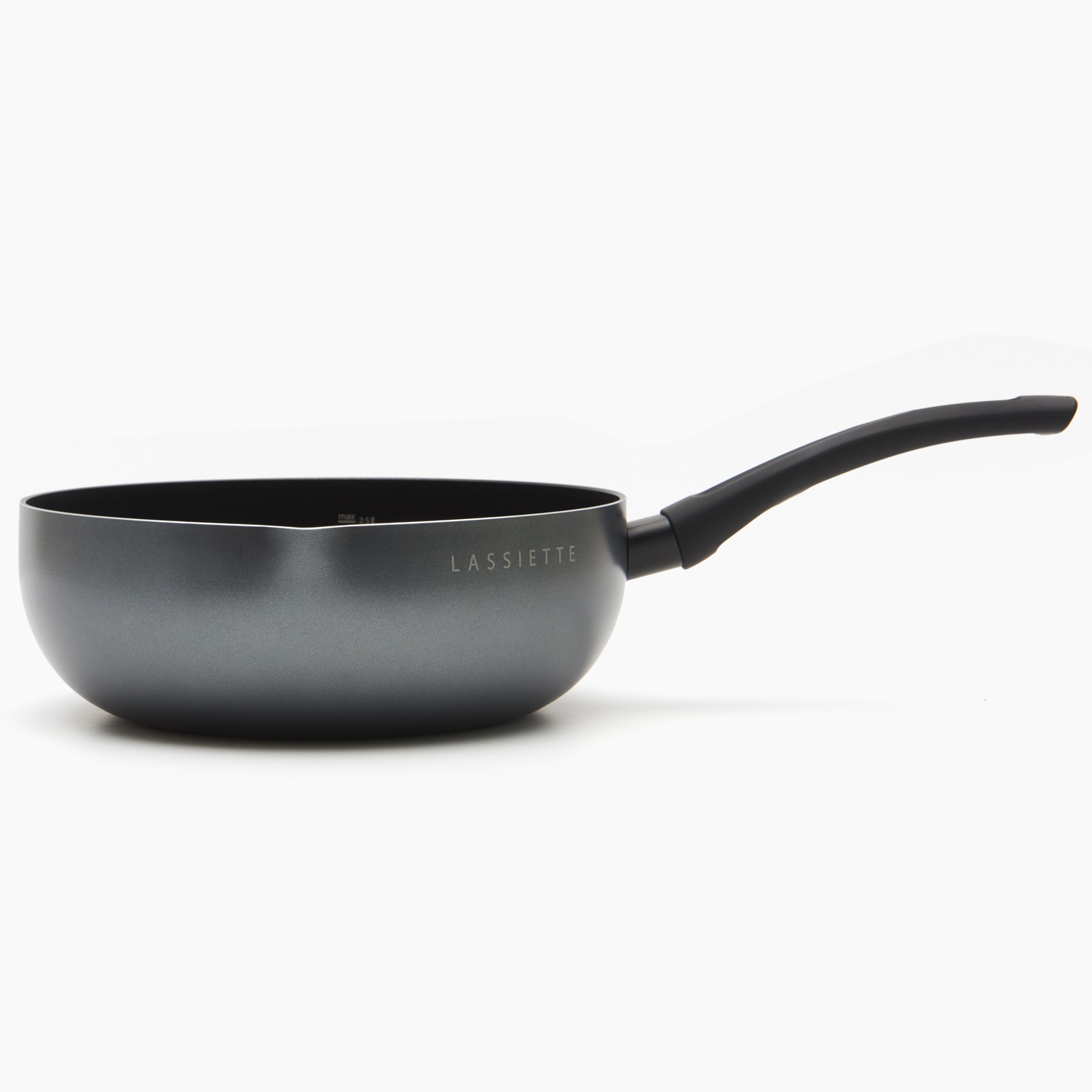 Kann IH対応 中華鍋 (24cm, 2.5L) 食器洗い機・オーブン対応 PFOAフリー ブラック