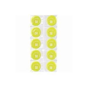 （業務用5セット）ミツヤ カラーマグネット MR-50 黄 50mm 10個 x5セット