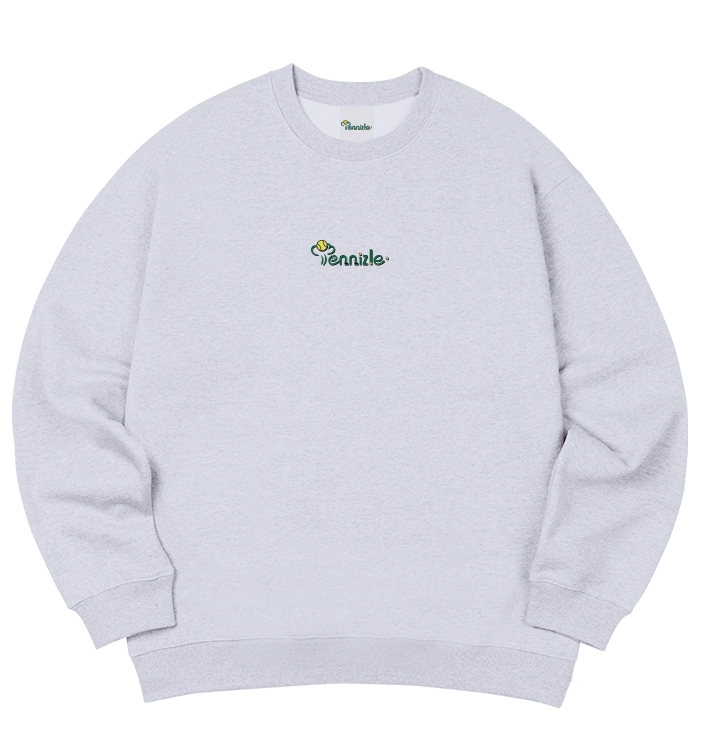 CLASSIC MIDDLE LOGO SWEATSHIRT(LIGHT GREY)
