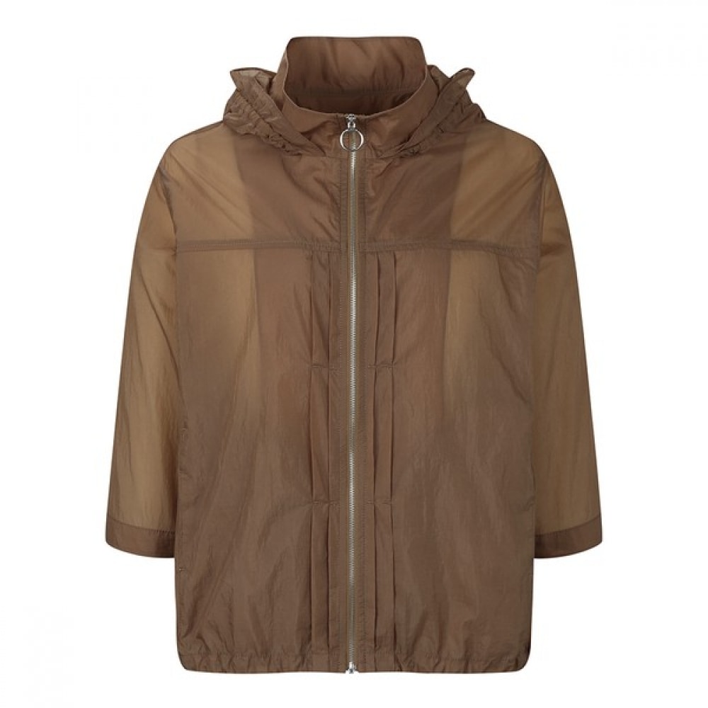 [ベスティヴェリ] ピンタックバンディング7パートフード付きジャンパー（BIMAE2187）