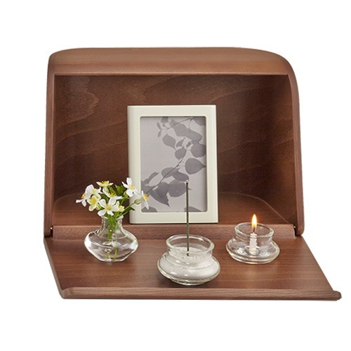 仏壇 仏具 お線香 日本香堂 やさしい時間 祈りの手箱 ブラウン送料無料ギフト対応不可