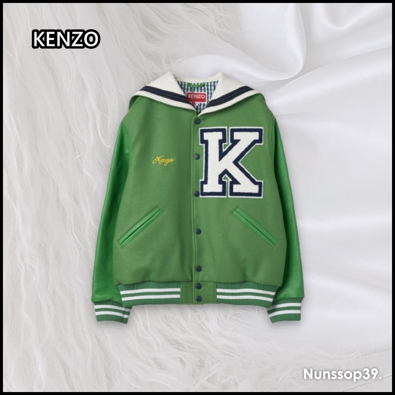KENZO FD55BL1339ON57 SAILOR VARSITY JACKET