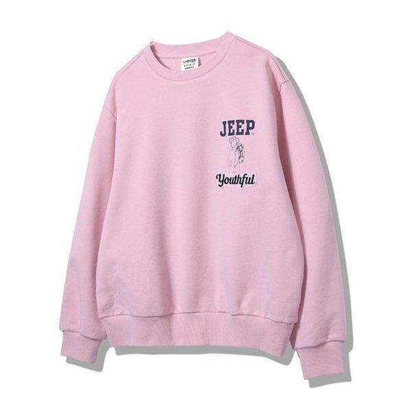 スモールベアルーズフィット男女共用マンツーマンTシャツ JQ8TSU898PK