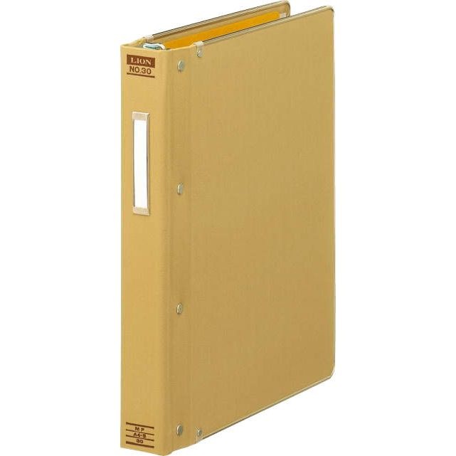 （まとめ買い）ライオン事務器 バインダー MP式 A4タテ 30穴 200枚収容 総布貼り No.30 155-10 [x3]