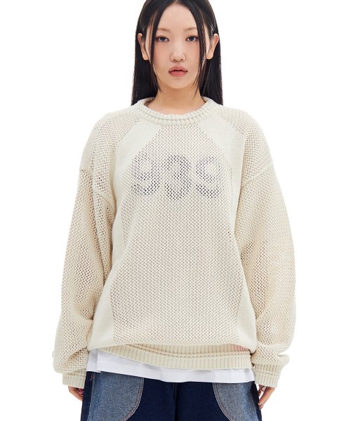 [ARCHIVE BOLD]939 パネル メッシュ ニット(AB23SPKN001CR)