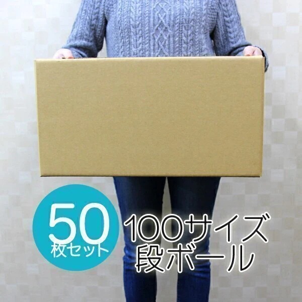 ダンボール 段ボール 100サイズ 50枚 茶色 日本製 引越し 無地 梱包 メルカリ フリマ ラクマ ヤフオク 宅配便