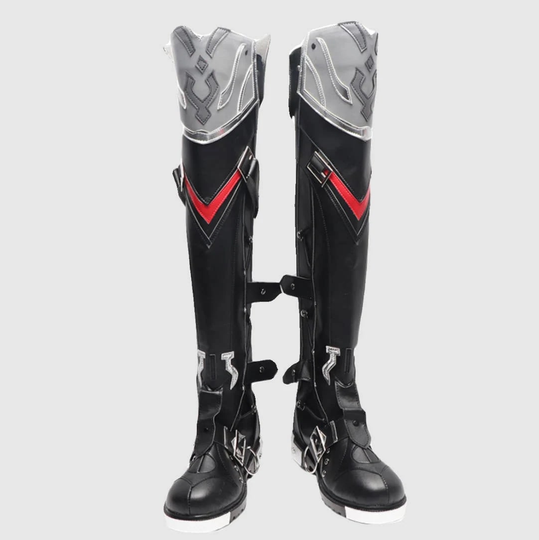 原神 リオセスリ コスプレ 靴 ブーツ