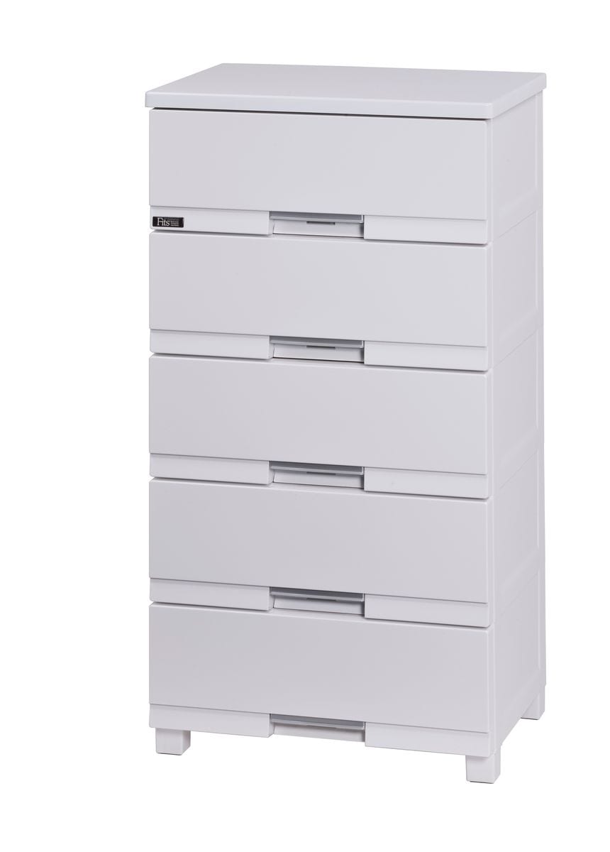 天馬 FP5505/WH(PREMIUM) フィッツプラスプレミアム　幅55cm　5段（セラミックホワイト） FP5505WHPREMIUM