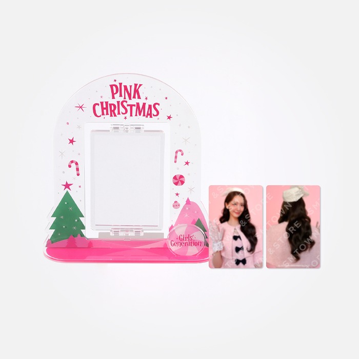(未開封新品) 少女時代2023 PINK CHRISTMAS ACRYLIC TURNING STAND SET GIRLS GENERATION_YURIガ