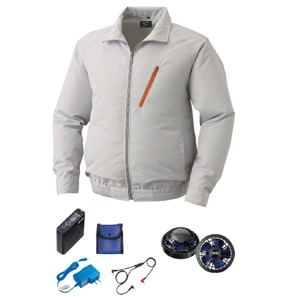 KU90510 空調服 R ポリエステル製 FAN2400SPBB・RD9261・LISUPER1セット シルバー 4L 15,410円