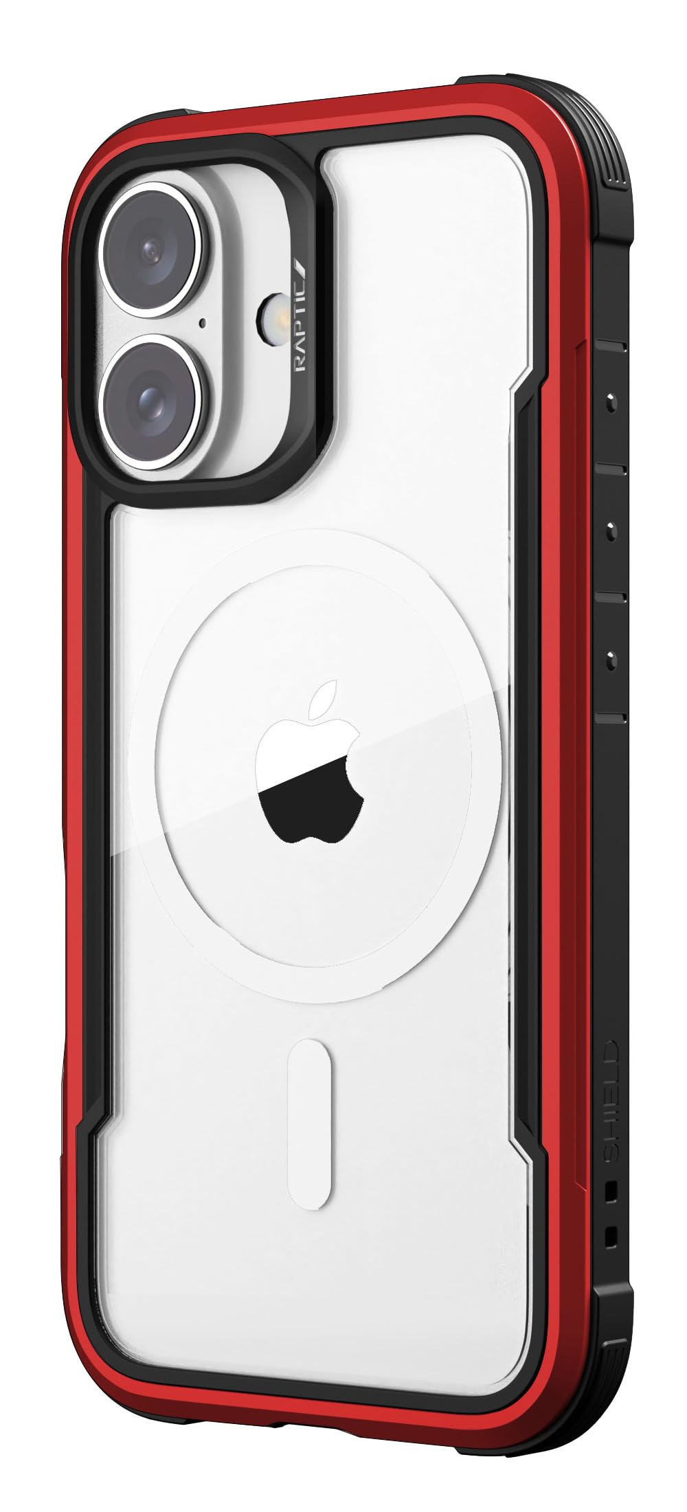 【RAPTIC】 iPhone 16 Plus 対応 ケース クリア MagSafe 対応 耐衝撃 米軍 MIL規格 スマホケース アルミ フレ