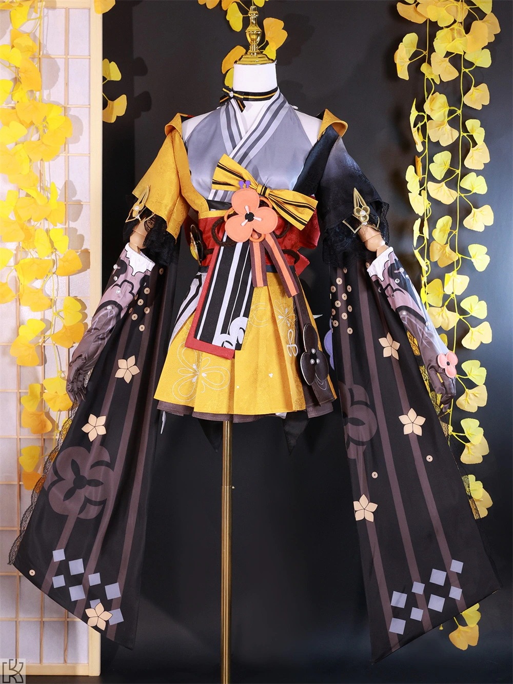 原神 千織 コスプレ衣装 稲妻 和風 ちおり Genshin コスチューム服 仮装 全セット イベント ハロウィン クリスマス 文化祭 変身 ステージ服