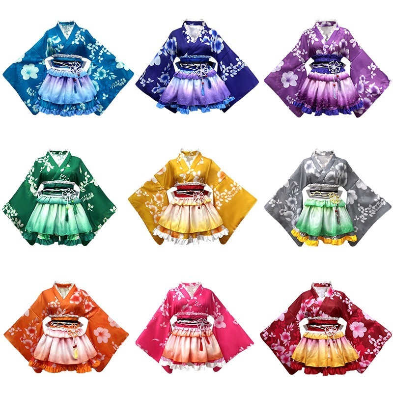 全员アニメラブライブ夏祭り浴衣覚醒真姫海未果果果日韩着物極楽浄土宅舞