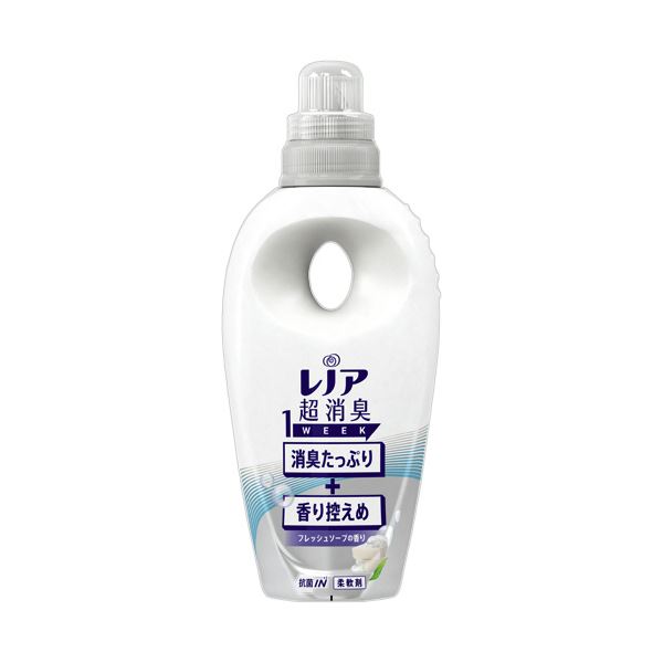 （まとめ）P＆G レノア 超消臭1week 消臭たっぷり 香り控えめフレッシュソープ 本体 530ml 1本(×10セット)
