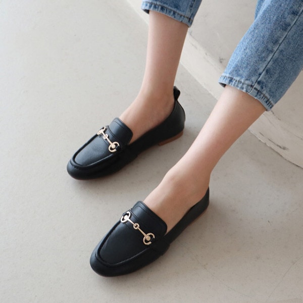 SOVO/天然皮革/ゴールド/装飾/エレベーターシューズ/ローファー/2cm