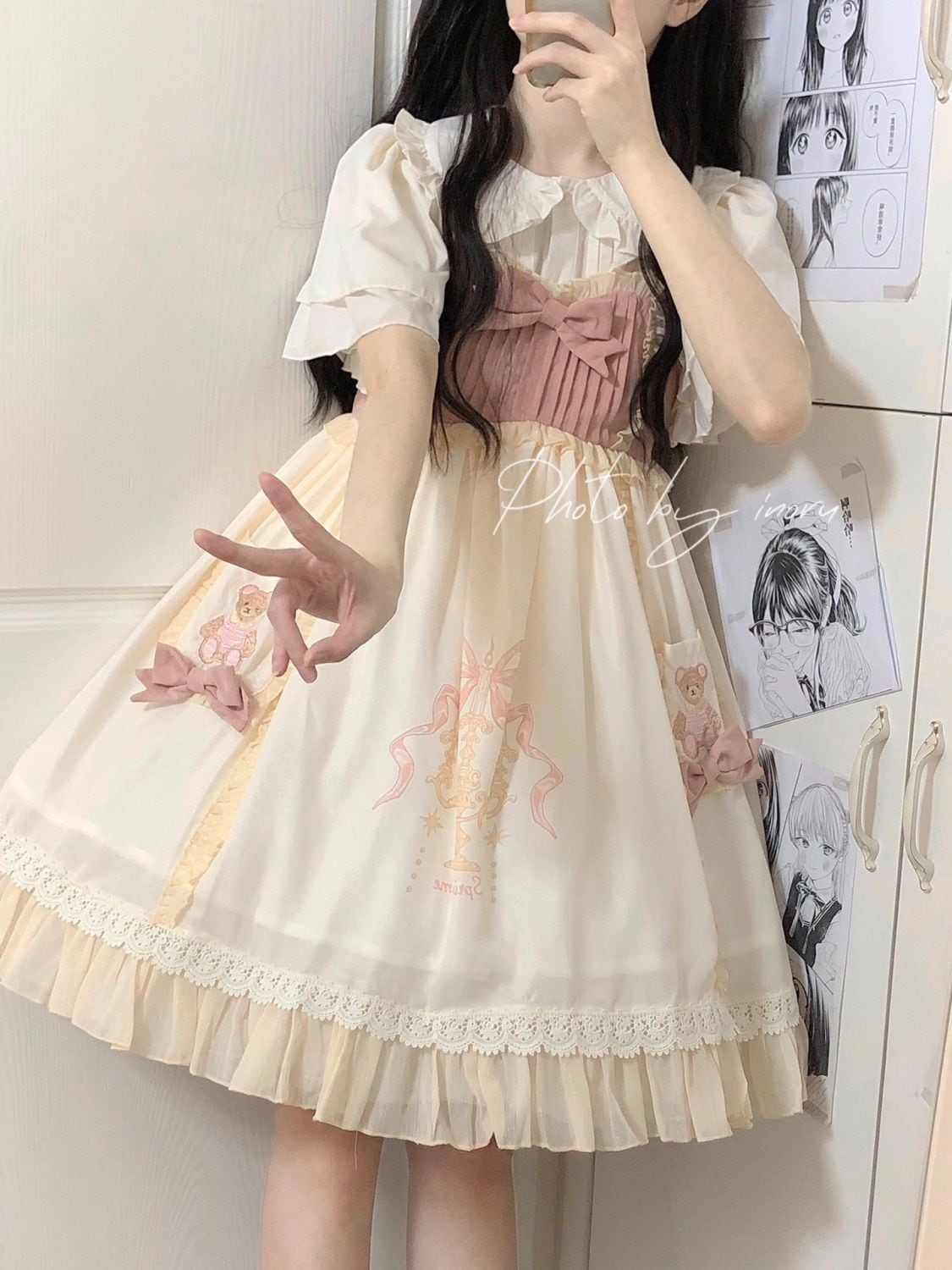 披露 お呼ばれ パーティードレス ドレス 結婚式 おしゃれ ドールカラーシャツ制服セット 単品 + 用 サスペンダー ロリータ ツーピーススーツ コスプレ ロリータスカート ワンピース 春 2024